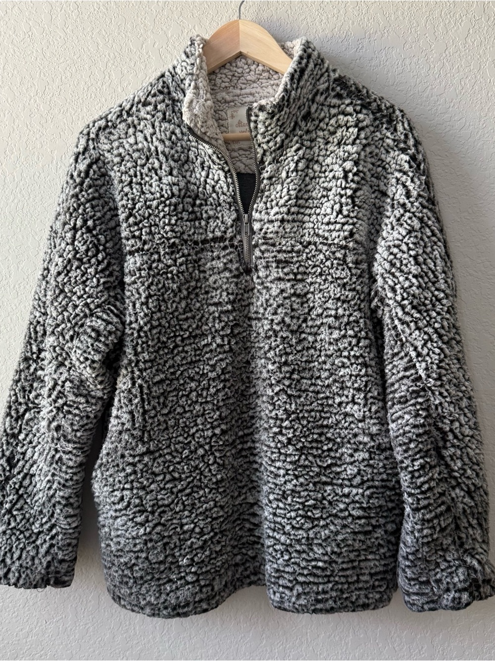 Altar'd State Cream Sherpa Pullover